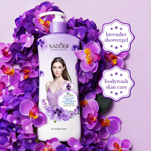 SADOER-<span class=keywords><strong>Gel</strong></span> <span class=keywords><strong>de</strong></span> <span class=keywords><strong>ducha</strong></span> <span class=keywords><strong>de</strong></span> lavanda orgánico Natural, espuma humectante brillante, lavado corporal perfumado - Product Image 1