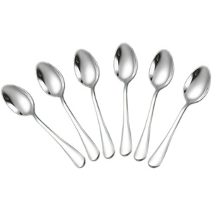 Cuchara de Té Pequeña de Acero Inoxidable Ecológica con Logotipo Personalizado, Mango Corto, Acabado Espejo Clásico, para Café y Postre, Venta al Por Mayor - Product Image 1