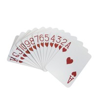 13.56MHZ Logo personnalisé étanche RFID NFC Poker Carte à jouer