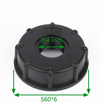 Adaptor Tangki IBC HongTuo 3/4" S60X6 Plastik Tahan Bahan Kimia Konektor Tangki Air Ulir Betina/Jantan Model Fitting IBC Tote