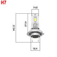 Ampoules de phares LED FSYLX M3P 80W H1 H3 H4 H7 H11 12000LM 6000K CSP 3570 CHIP 12V pour Toyota Vios pour BMW E46