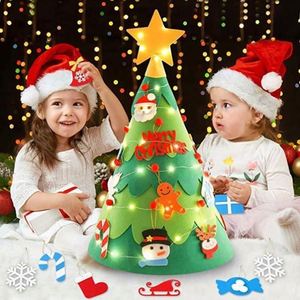 2026 Custom DIY Felt Christmas 27 Decoration <b>Tree</b> Cheap Hanging Xmas Ornament with <b>Led</b> <b>Light</b> Christmas <b>Tree</b> Set Felt Craft Kits - Product Image 6