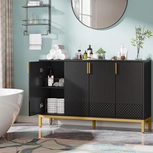 Tribesigns Armoire de rangement moderne, armoire console de 59 pouces Buffet avec 4 portes, meubles de placard d'entrée - Product Image 2