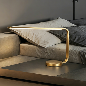 Copper European Design LED Desk <b>Lamp</b> Touch Control Iron Material Minimalist Modern Style Eye Protection <b>Study</b> Reading Light - Product Image 3