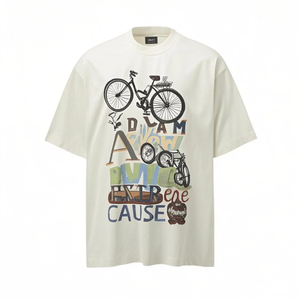 Vente en gros OEM/ODM de haute qualité personnalisé DTG Print 100% coton T-Shirt Commande en gros T-shirts pour hommes - Product Image 1