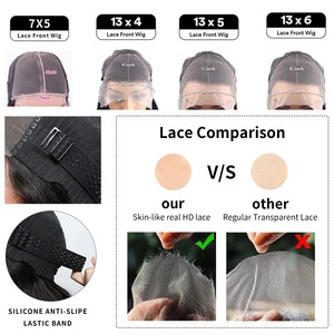 Parrucca in Capelli Umani Indiani Grezzi con Onde Morbide, Allineamento Cuticolare, Senza Colla, Frontale in Pizzo HD Svizzero, Parrucca Lunga e Riccia - Product Image 6