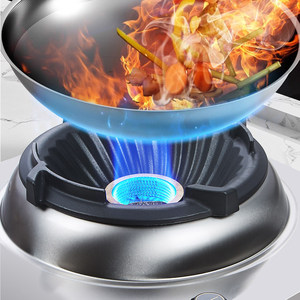 Fornello a <span class=keywords><strong>Gas</strong></span> Naturale ad Alta Efficienza Energetica Livello 1, Iniezione Diretta Domestica 10kW, Grande Potenza, Acciaio Inossidabile, Incasso Singolo - Product Image 2