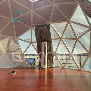 Tente dôme insonorisée pour le <span class=keywords><strong>camping</strong></span> en verre géodésique Tente dôme en verre de luxe pour le jardin de villégiature - Product Image 3