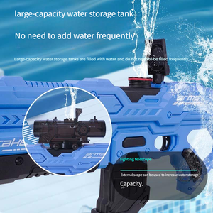 Pistolet à eau électronique en plastique de haute qualité pour enfants, modèle Summer Child's Joy 6606 Thunder Strike, rechargeable par USB - Product Image 2