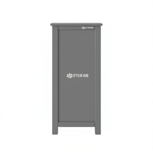 Meuble de rangement pour toilettes Ulg.Stielenuo en bois, étagère de salle de bain autoportante à un seul niveau, gain de place, design minimaliste - Product Image 1