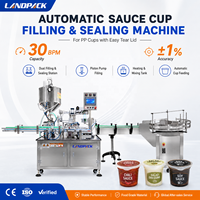 Machine de remplissage et de scellage pour la production de crème de cacahuètes, de fromage à la crème, de sauce chili et de sauce tomate en pot