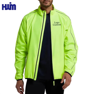 Vestes imperméables fluorescentes haute performance avec poche manteau de pluie de randonnée personnalisé ciré ouvert <span class=keywords><strong>veste</strong></span> imperméable pour hommes - Product Image 1
