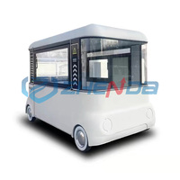 2026 Hot Sale Electric Food Truck, Customized Mobile Kitchen Trailer, Fully Equipped Ice Cream Coffee Food Cart for Street