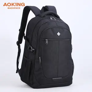 Aoking 클래식 스타일 업그레이드 mochila 학교 가방 softback 15 인치 노트북 학교 배낭 usb