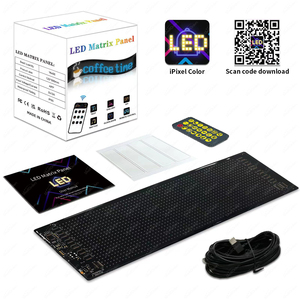 Led Thông Minh Màn Hình mềm USB Xe Màn hình linh hoạt quảng cáo không thấm nước HD màn hình hiển thị LED Glow Window Sticker LED ma trận Bảng điều chỉnh - Product Image 6