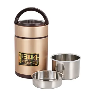 Thermal Lunch Box Stainless Steel Metal Food Container with Lid Insulated vacuum thermal Lunch Box