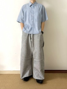Camicie da Uomo a Quadri Vestibilità Boxy Stile Streetwear Estivo Casual di Design con Chiusura a Bottoni in Tessuto <span class=keywords><strong>Seersucker</strong></span> e Ricamo Personalizzato - Product Image 3