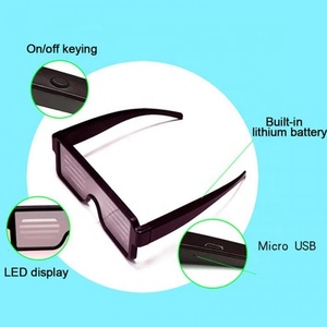 8 modèles <span class=keywords><strong>Choisi</strong></span> Shenzhen Approvisionnement Clignotant Néon <span class=keywords><strong>A</strong></span> MENÉ des Lunettes De Soleil Pour La Fête - Product Image 4