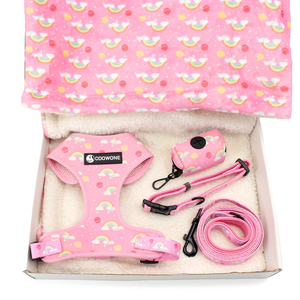 Set Harnesses Anjing Custom dengan Logo Personalisasi, Harnesses Anjing Anti Tarik, Kerah Anjing Empuk Berbahan <span class=keywords><strong>Neoprene</strong></span>, dan Set Tali Anjing - Product Image 2