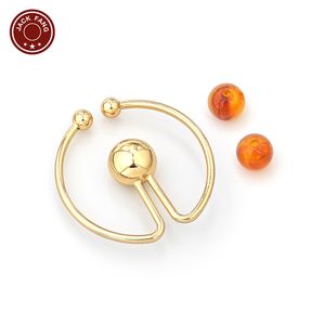 Connecteur de bikini, quincaillerie de maillot de bain, boucle de forme irrégulière, décoration en métal personnalisée en forme de coquillage pour robe femme, perles, anneau, boucle - Product Image 4