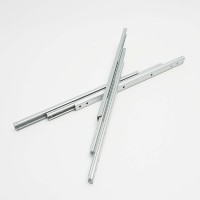 Glissière de tiroir Hifuing 17 mm à double couche, extension simple, à roulement à billes, pour armoire, placard, meuble