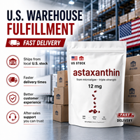 Capsules d'astaxanthine 120 unités, antioxydant naturel, soutien pour la santé des yeux, de la peau et des articulations, livraison directe depuis l'entrepôt américain