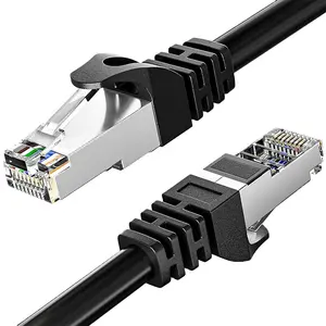 Super CAT6 Network Cable RJ45 Cat 6A SFTP Pure Copper Ethernet Patch Cord With HDPE Insulation And Aluminum Foil Shielding