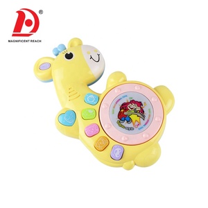 HUADA Trống Nhựa Cho Bé Phong Cách Động Vật Hoạt Hình Đáng Yêu 2023 Đồ Chơi Âm Nhạc Có Nhạc & Ánh Sáng - Product Image 5