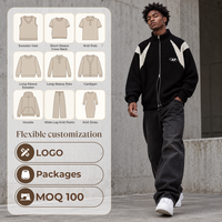 Pull tricoté streetwear pour hommes, avec service de personnalisation de lettres brodées, faible MOQ, fabrication de tricots pour pulls masculins