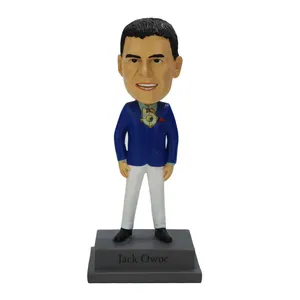 Aangepaste Harsen Handwerk Bobblehead Beeldjes Huis Ornamenten Diermodellen Auto Gemonteerd Karakter Ornamenten