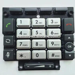 Rubber Keypad with Plastic Keys