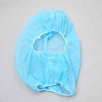 Cagoule bleue jetable PP Non tissé capuche pour Go Karting casque couvre-chef protection casquettes cagoule