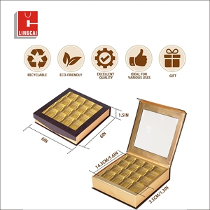 Custom Luxury <strong>Chocolate</strong> Nut Candy Sweets Gift <strong>Box</strong> with Paper Divider - Product Image 4