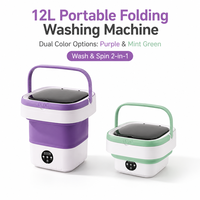 Lave-linge portable pliable automatique avec sécheuse, 3 modes de nettoyage en profondeur pour les sous-vêtements