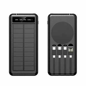 Nouvelle batterie externe solaire sans fil 10000mAh avec écran LED numérique pour <span class=keywords><strong>iPhone</strong></span> 12 - Product Image 1