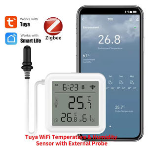 Zigbee <b>Temperature</b> Humidity Sensor with External <b>Probe</b> Thermometer Hygrometer <b>Temperature</b> Sensor for Plants Aquarium Winery - Product Image 3