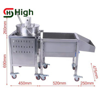 Grandes, moyennes et petites machines à pop-corn Machines à pop-corn verticales à gaz Étals à débit entièrement automatiques Grands fabricants de produits