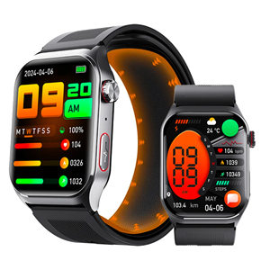 Smartwatch F520 Pro con Display da <span class=keywords><strong>2</strong></span>,<span class=keywords><strong>1</strong></span> Pollici, Cinturino Staccabile con Airbag, Chiamata SOS, Monitoraggio ECG e HRV per Assistenza a Distanza - Product Image 1