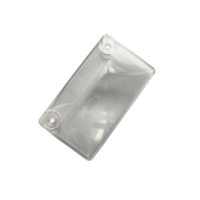Cadre de plaque d'immatriculation de moto, couvercle de plaque d'immatriculation en plastique transparent et fumé caché