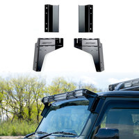 Accessoires tout-terrain 4x4, ensemble de supports de barre lumineuse LED pour Suzuki Jimny JB64 JB74