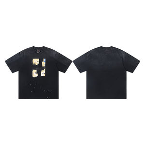 <span class=keywords><strong>T</strong></span>-shirt tendance Saimt Michell pour hommes, style streetwear américain, 100% coton, délavé à l'acide, vintage, manches courtes, vente en gros - Product Image 2