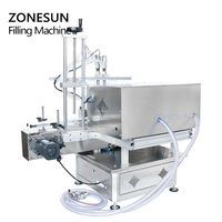 ZONESUN ZS-DTDP20-2 pompe à diaphragme à Double tête liquide Gel douche shampooing Machines de remplissage avec convoyeur automatique