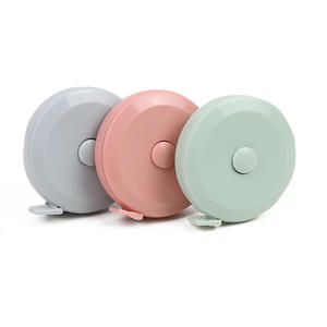 2024 populer macaroon warna bulat mini pita pengukur lembut pita ukur kustom LOGO OEM penjahit penggaris - Product Image 3