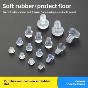 Soft 5mm Anti-Collision 6mm Shock-Absorbing <b>Rubber</b> Particles Transparent Hole <b>Plugs</b> Silent Sound-Absorbing Pads Furniture Pads - Product Image 3