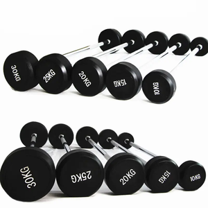 Hot Verkoop Commerciële Halter Gewichtheffen Fitness Apparatuur Barbell Voor Thuis Gym Rubber Gecoate Barbell Sets - Product Image 2