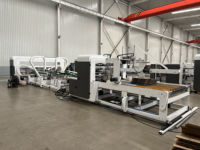 QHAFG-2200 automatique Gluer de dossier avec la boîte de carton ondulée de paquet pliant collant la machine
