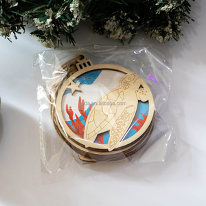 2026 mới cuộc sống biển đồ trang trí Giáng sinh tùy chỉnh laser cắt gỗ Rùa Biển cua wheale dấu hiệu cho xams trang trí cây - Product Image 5