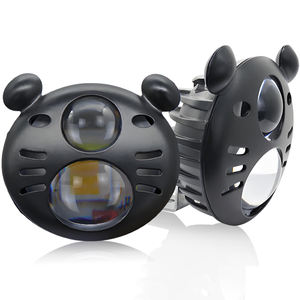Faro Delantero para Motocicleta de Súper Brillo, Diseño de Cabeza de Gato, 30W, 2 Lentes, Luces Antiniebla para Conducir, Faros LED Impermeables para Camioneta ATV - Product Image 3