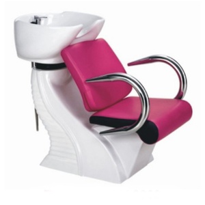 Hair Washing <b>Folding</b> White Diamond Salon Shampoo <b>Chair</b> - Product Image 1