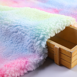 100% polyester lông cừu bông nhung Tie nhuộm CỪU NHUNG vải cho hàng may mặc - Product Image 2